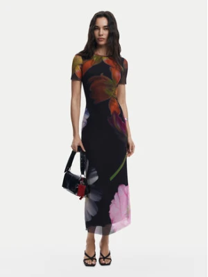Desigual Sukienka codzienna Roterdam 25SWVK12 Czarny Slim Fit