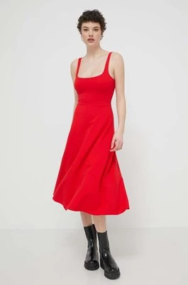 Desigual sukienka HARIA kolor czerwony mini rozkloszowana 24SWVK06