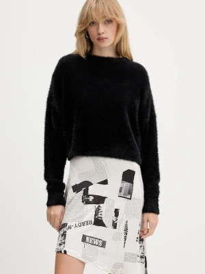 Desigual sukienka i sweter ORIANA kolor biały mini rozkloszowana 25WWVK42