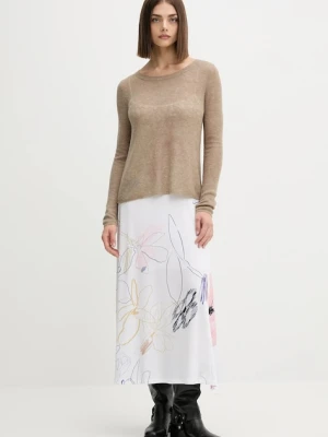 Desigual sukienka KALA kolor zielony midi rozkloszowana 25WWVK25