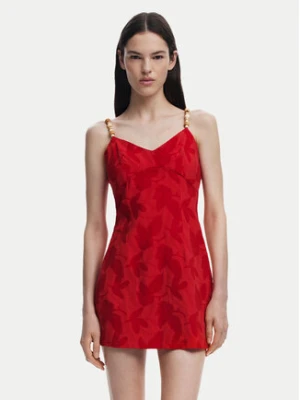 Desigual Sukienka koktajlowa Tigris 25SWVW85 Czerwony Slim Fit