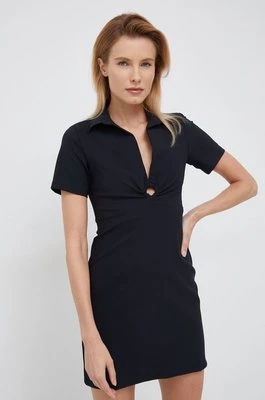 Desigual sukienka kolor czarny mini rozkloszowana
