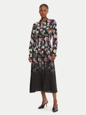 Desigual Sukienka koszulowa Camisero Acrilica 25WWVW11 Czarny Regular Fit