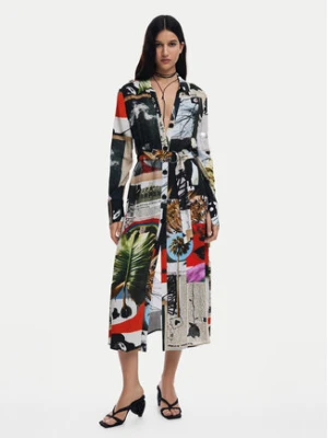 Desigual Sukienka koszulowa Collage 25SWVW45 Kolorowy Regular Fit