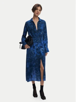 Desigual Sukienka koszulowa Licuado 25WWVW23 Niebieski Regular Fit