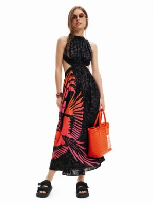 Desigual Sukienka letnia 23SWMW13 Czarny Regular Fit
