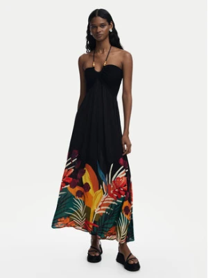Desigual Sukienka letnia Belice 25SWMW08 Czarny Regular Fit