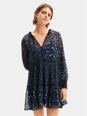 Desigual Sukienka letnia Doque 24SWVW20 Granatowy Relaxed Fit