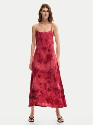Desigual Sukienka letnia Madison 26SWVK01 Czerwony Regular Fit