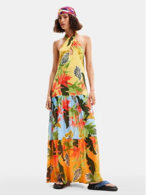 Desigual Sukienka letnia Tropi 24SWMW08 Kolorowy Loose Fit