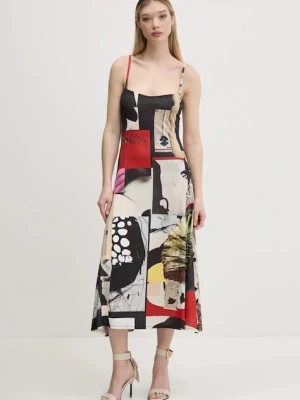 Desigual sukienka NEWSPAPER COLL