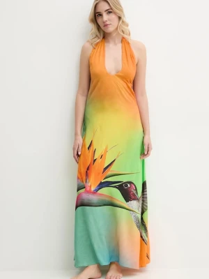 Desigual sukienka plażowa COLIBRÍ DRESS