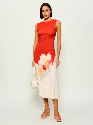 Desigual Sukienka Two-tone Floral