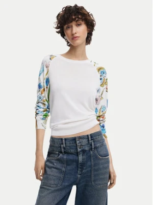 Zdjęcie produktu Desigual Sweter 25SWJF31 Biały Regular Fit