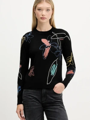 Desigual sweter ARTY damski kolor czarny lekki 25WWJF33