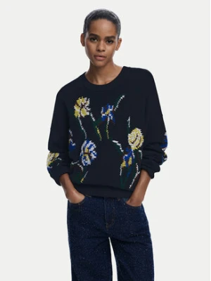 Desigual Sweter Cooper 25WWJF36 Czarny Regular Fit