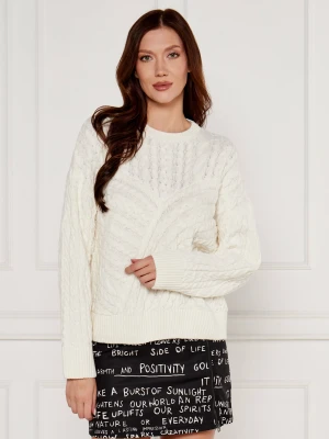 Desigual Sweter Exeter | Regular Fit ecru