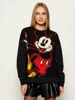 Desigual Sweter HELLO MICKEY | Desigual x Disney | Relaxed fit