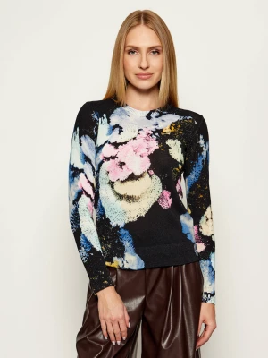 Desigual Sweter JERS_NENUFAR| DESIGUAL X MR. CHRISTIAN LACROIX | Regular Fit | z dodatkiem lnu