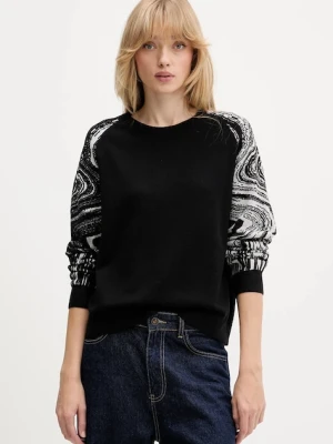 Desigual sweter KODIAK damski kolor czarny lekki 25WWJF28