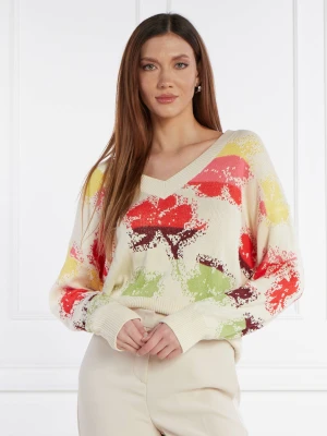 Desigual Sweter | Loose fit beżowy