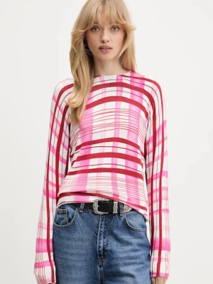 Desigual sweter NORUEGA damski kolor różowy lekki 25WWJF41
