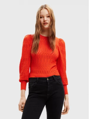 Desigual Sweter Ona 22WWJFAG Pomarańczowy Regular Fit