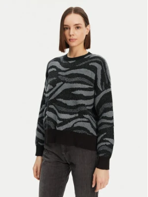 Desigual Sweter Winnipeg 24WWJF20 Czarny Regular Fit