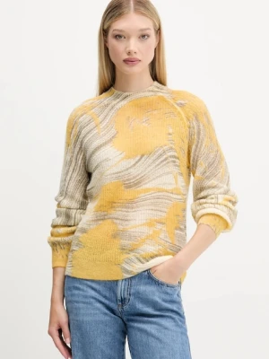 Desigual sweter z wełną HYDER damski kolor beżowy lekki 25WWJF31