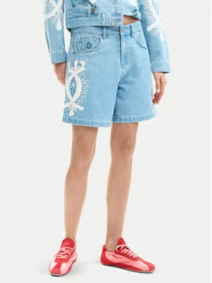 Desigual Szorty jeansowe Wakand 26SWDD45 Niebieski Relaxed Fit