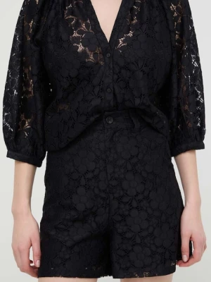 Desigual szorty LACE czarny