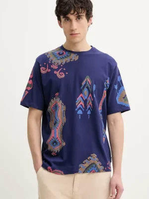 Zdjęcie produktu Desigual t-shirt bawełniany BALI męski kolor fioletowy wzorzysty 25SMTK11