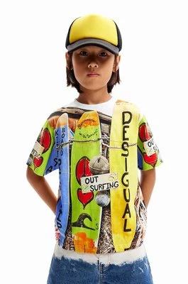 Desigual t-shirt bawełniany dziecięcy Alexis wzorzysty
