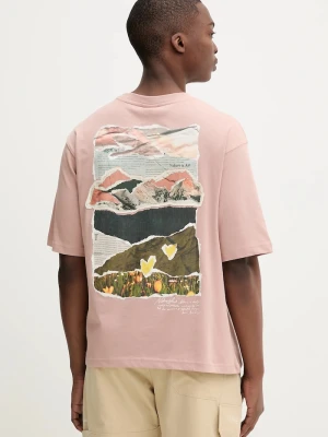 Desigual t-shirt bawełniany VIENA różowy