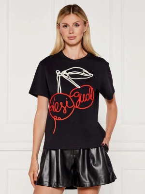 Desigual T-shirt BERLIN | Regular Fit czarny