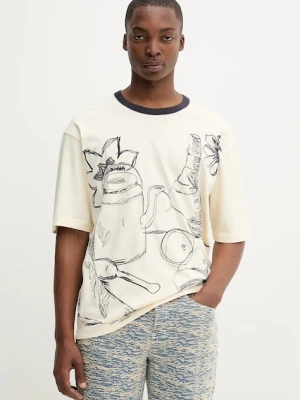 Desigual t-shirt BODEGÓN beżowy