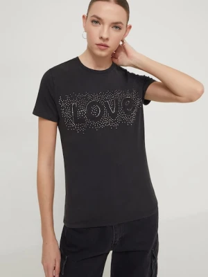Desigual t-shirt DARWIN czarny