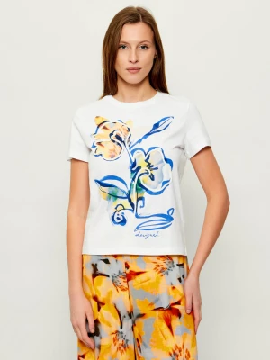 Desigual T-shirt | Regular Fit biały