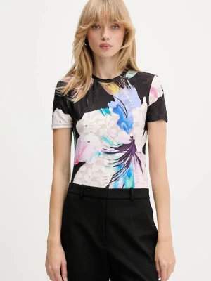 Desigual t-shirt VIENA damski kolor czarny 25WWTK52
