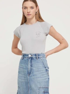 Desigual t-shirt YOSANO szary