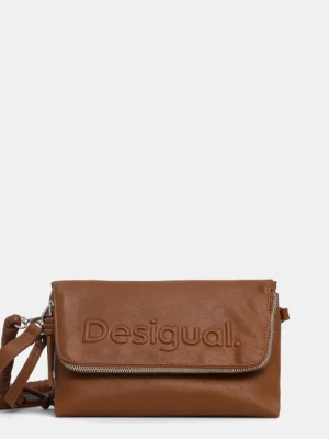 Desigual torebka HALF VENECIA 3.0 kolor brązowy 25SAXPAM