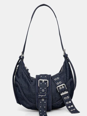 Desigual torebka jeansowa BINDELLA CA kolor granatowy 25WAXD24