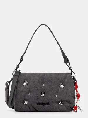 Desigual torebka MICKEY STUD kolor szary 25WAXD08