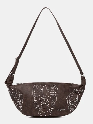 Desigual torebka POKER FACE MUNSTE kolor brązowy 25WAXP33