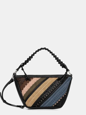 Desigual torebka QUEBEC WHIPSTITCH PAT kolor czarny 25WAXP78