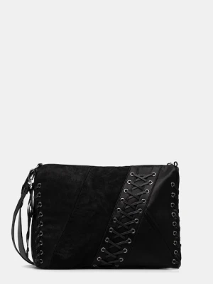 Desigual torebka TANGO BLACK PATCH LEI kolor czarny 25WAXP79
