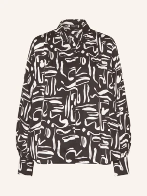 Desoto Bluzka Koszulowa Lena Z Satyny schwarz