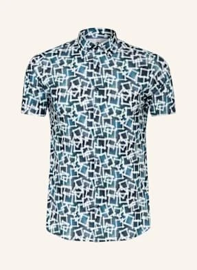 Desoto Koszula Z Krótkim Rękawem Extra Slim Fit blau