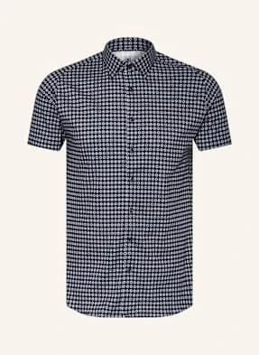 Desoto Koszula Z Krótkim Rękawem Slim Fit blau