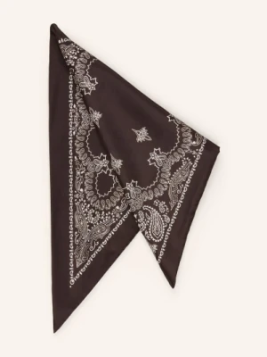 Destin Trójkątna Chusta Z Jedwabiu braun